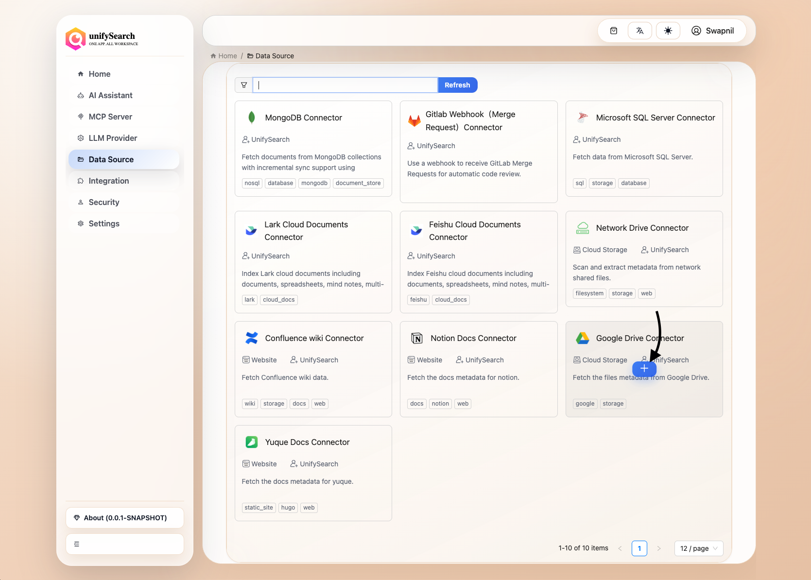 add google drive datasource